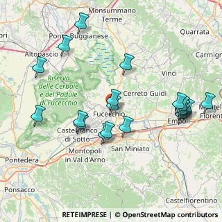Mappa Via Sotto le Vigne, 50054 Fucecchio FI, Italia (8.8515)
