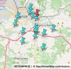 Mappa Via di Campigliano, 50012 Firenze FI, Italia (3.276)