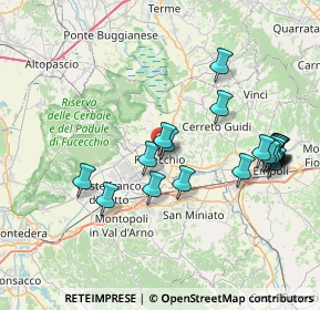 Mappa Piazza Arturo Toscanini, 50054 Fucecchio FI, Italia (8.1975)