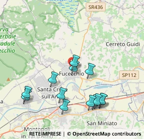 Mappa Piazza Arturo Toscanini, 50054 Fucecchio FI, Italia (4.15385)