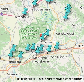 Mappa Via Nuova provinciale Francesca, 56029 Santa Croce sull'Arno PI, Italia (9.7345)