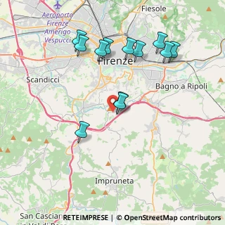 Mappa Via di Lanciola, 50125 Firenze FI, Italia (4.07917)