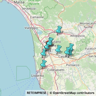 Mappa Via Fratelli Rosselli, 56123 Pisa PI, Italia (9.02364)