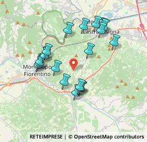 Mappa Via di Bracciatica, 50055 Lastra a Signa FI, Italia (3.5925)