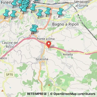 Mappa Via di Belmonte, 50012 Bagno a Ripoli FI, Italia (3.8985)