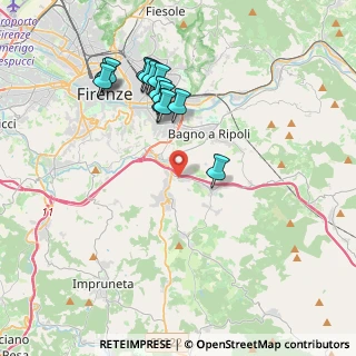 Mappa Via di Belmonte, 50012 Bagno a Ripoli FI, Italia (3.95077)