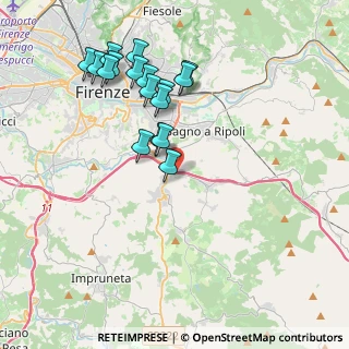 Mappa Via di Belmonte, 50012 Bagno a Ripoli FI, Italia (3.97706)
