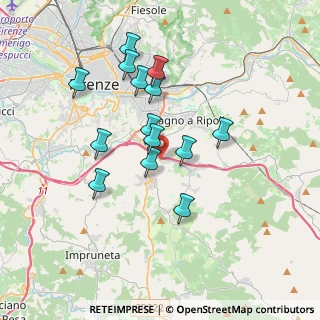 Mappa Via di Belmonte, 50012 Bagno a Ripoli FI, Italia (3.30286)