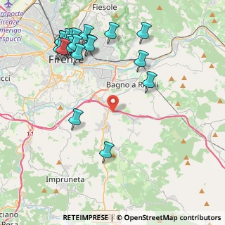 Mappa Via di Belmonte, 50012 Bagno a Ripoli FI, Italia (5.2265)