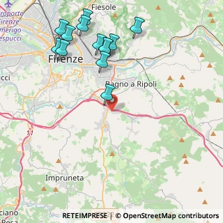 Mappa Via di Belmonte, 50012 Bagno a Ripoli FI, Italia (5.02615)