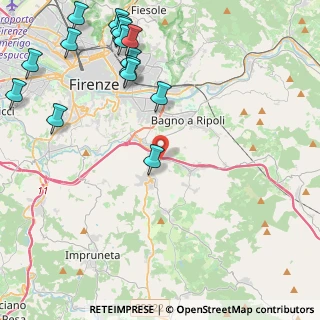 Mappa Via di Belmonte, 50012 Bagno a Ripoli FI, Italia (5.95733)