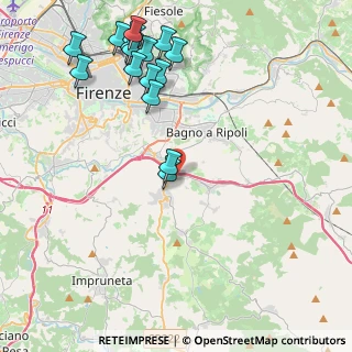 Mappa Via di Belmonte, 50012 Bagno a Ripoli FI, Italia (5.09938)