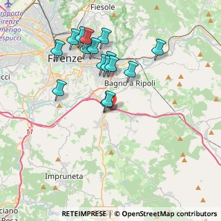 Mappa Via di Belmonte, 50012 Bagno a Ripoli FI, Italia (3.80813)