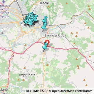 Mappa Via di Belmonte, 50012 Bagno a Ripoli FI, Italia (5.009)