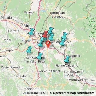 Mappa Via di Belmonte, 50012 Bagno a Ripoli FI, Italia (10.45571)
