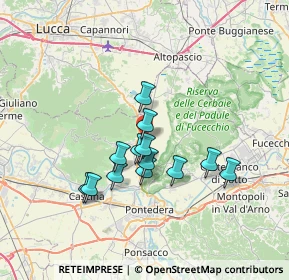 Mappa Via Francia, 56032 Buti PI, Italia (5.70308)