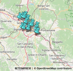 Mappa Via Antella, 50012 Firenze FI, Italia (10.94278)