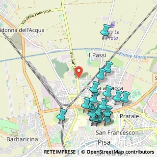 Mappa Via Guido Radi, 56123 Pisa PI, Italia (1.1845)