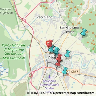 Mappa Via Guido Radi, 56123 Pisa PI, Italia (3.08636)
