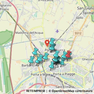 Mappa Via Guido Radi, 56123 Pisa PI, Italia (1.715)