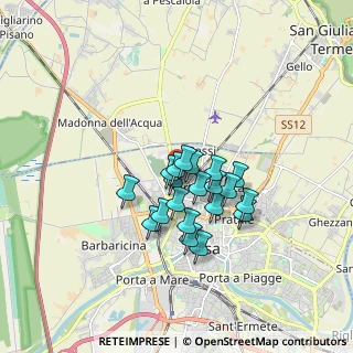 Mappa Via Guido Radi, 56123 Pisa PI, Italia (1.24)