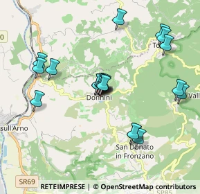Mappa Via Don B. Cotoneschi, 50066 Reggello FI, Italia (1.797)