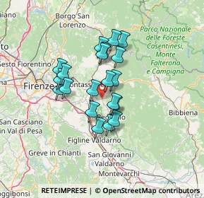 Mappa Via Don B. Cotoneschi, 50066 Reggello FI, Italia (10.4875)