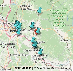 Mappa Via Don B. Cotoneschi, 50066 Reggello FI, Italia (14.195)