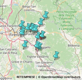 Mappa Via Don B. Cotoneschi, 50066 Reggello FI, Italia (10.59882)