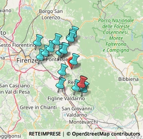 Mappa Via Don B. Cotoneschi, 50066 Reggello FI, Italia (10.51)