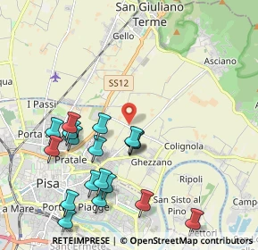 Mappa Via Giacomo Puccini, 56017 San Giuliano Terme PI, Italia (2.32389)