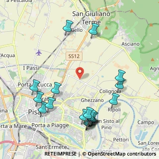 Mappa Via Giacomo Puccini, 56017 San Giuliano Terme PI, Italia (2.571)