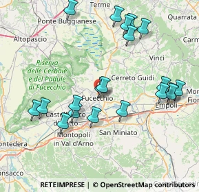 Mappa Via Antonio Vivaldi, 50054 Fucecchio FI, Italia (8.6565)