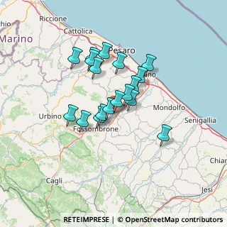 Mappa Via degli Olivi, 61036 Colli al Metauro PU, Italia (10.665)
