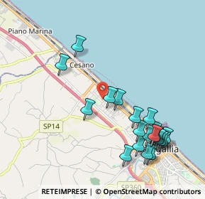 Mappa Via Canaletto, 60019 Senigallia AN, Italia (2.281)