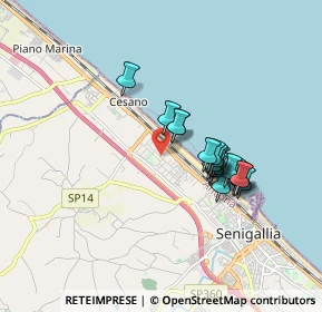 Mappa Via Canaletto, 60019 Senigallia AN, Italia (1.461)