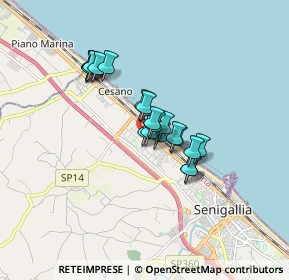 Mappa Via Canaletto, 60019 Senigallia AN, Italia (1.1765)