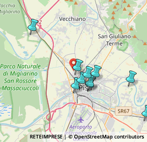 Mappa Via Pietrasantina, 56122 Pisa PI, Italia (5.04385)