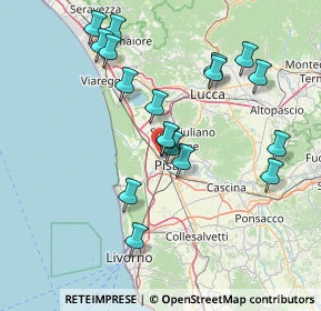 Mappa Via Pietrasantina, 56122 Pisa PI, Italia (15.395)