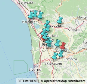 Mappa Via Pietrasantina, 56122 Pisa PI, Italia (10.37067)