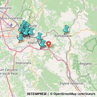 Mappa Via Vecchia Aretina, 50012 Bagno a Ripoli FI, Italia (9.18)