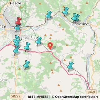 Mappa Via Vecchia Aretina, 50012 Bagno a Ripoli FI, Italia (5.70308)