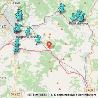 Mappa Via Vecchia Aretina, 50012 Bagno a Ripoli FI, Italia (6.554)
