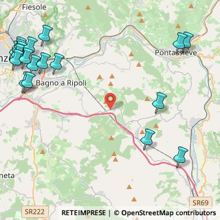 Mappa Via Vecchia Aretina, 50012 Bagno a Ripoli FI, Italia (7.2345)