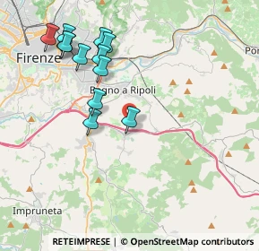 Mappa Via Romanelli, 50012 Bagno a Ripoli FI, Italia (4.25167)