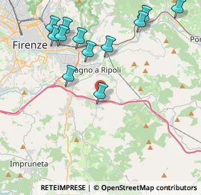 Mappa Via Romanelli, 50012 Bagno a Ripoli FI, Italia (4.77667)