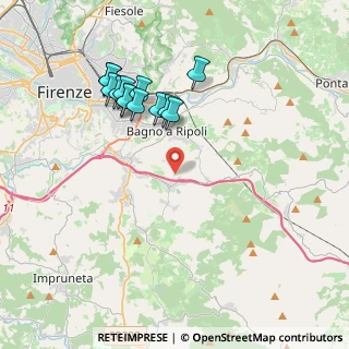 Mappa Via Romanelli, 50012 Bagno a Ripoli FI, Italia (3.89538)