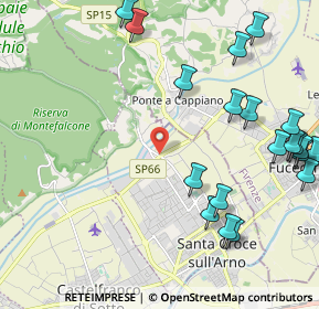 Mappa SP Nuova Francesca, 56029 Santa Croce sull'Arno PI, Italia (2.8205)