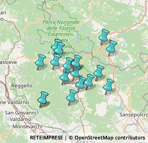 Mappa Via del Tessitore, 52010 Bibbiena AR, Italia (11.70765)