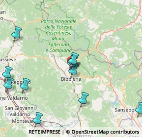 Mappa Via del Tessitore, 52010 Bibbiena AR, Italia (18.86545)